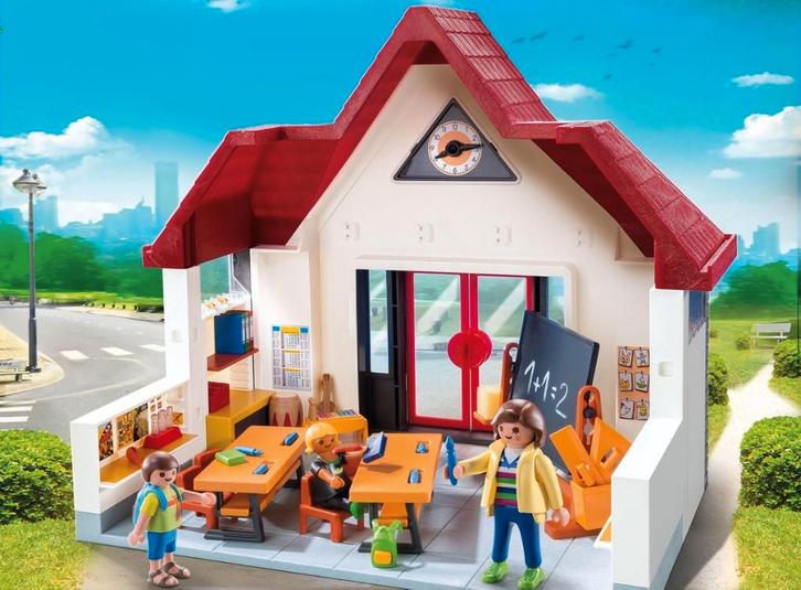 Playmobil City Life - set 6865 - School, Kinderen en Baby's, Speelgoed | Playmobil, Zo goed als nieuw, Complete set, Ophalen