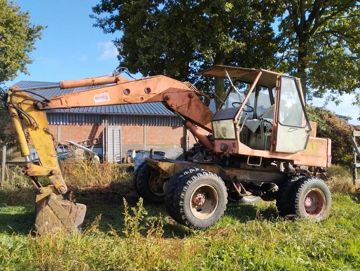 Atlas AB1202 bandenkraan, Zakelijke goederen, Machines en Bouw | Kranen en Graafmachines, Graafmachine, Ophalen