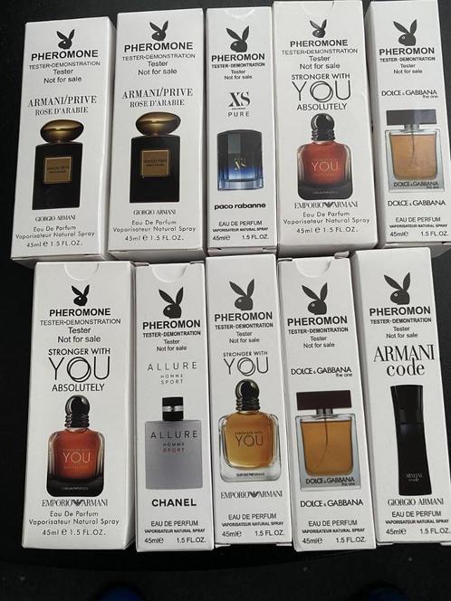 Verzamel Collectie testers van al uw wereldse parfums 45 ml, Handtassen en Accessoires, Uiterlijk | Parfum, Nieuw, Ophalen of Verzenden
