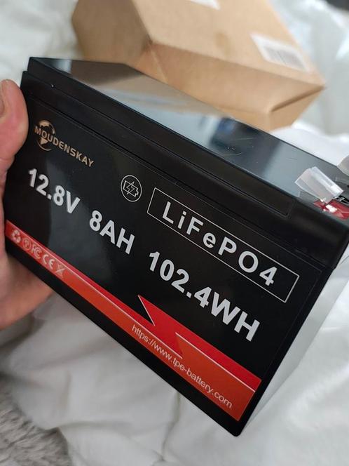 MOUDENSKAY LiFePO4 Lithium-accu, 12 V, 8 Ah, 102.4w, Lithium, Auto-onderdelen, Accu's en Toebehoren, Ophalen of Verzenden