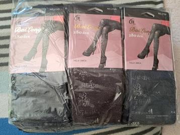partij panty's van 280 denier in 4 kleuren beschikbaar voor biedingen