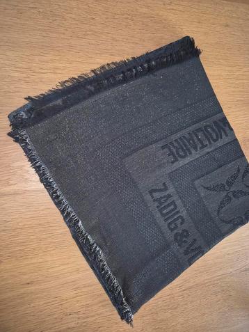 Zadig&Voltaire Glenn zwart/gouden sjaal  beschikbaar voor biedingen