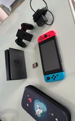 Switch + support manette + socle + jeu + pochette, Consoles de jeu & Jeux vidéo, Comme neuf, Switch Original, Avec jeux, Avec 2 manettes