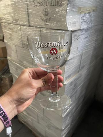 Splinternieuwe originele Westmalle Trappist glazen – 33cl beschikbaar voor biedingen