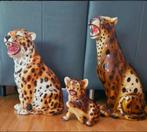 vintage  leopard luipaard Italy porselein  46-24-55 cm., Ophalen, Huis en Inrichting