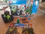 Lego set City 60181 Forrest tractor + doos, Ophalen of Verzenden, Zo goed als nieuw, Complete set, Lego