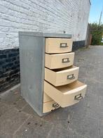 Vintage Metalen kastje met lades, Antiek en Kunst, Ophalen