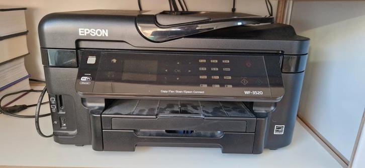 Epson WF3520 kleurenprinter scanner kopieerapparaat en fax, Computers en Software, Scanners, Zo goed als nieuw, Ophalen