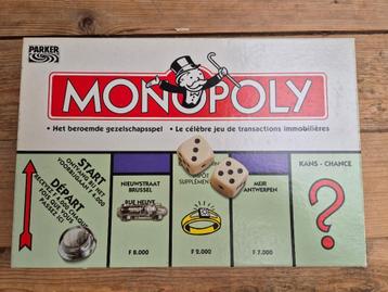 Monopoly (Parker editie) – Nederlands/Frans – in goede staat beschikbaar voor biedingen