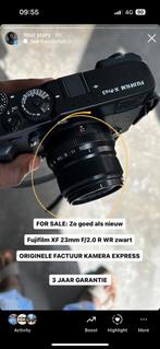 Fujifilm XF 23mm F/2.0 R WR zwart, Ophalen of Verzenden, Zo goed als nieuw
