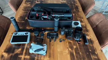 Sony a6400 + DJI mini 3 pro volledige video set beschikbaar voor biedingen