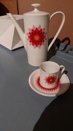 Ensemble rare cafetière et tasses motifs géométriques, Ophalen of Verzenden