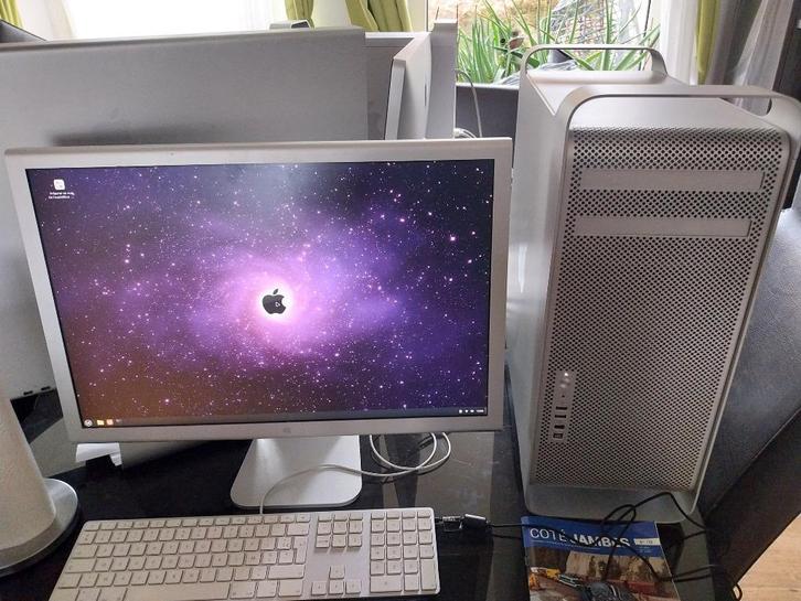 MacPro- en Cinema-scherm, Computers en Software, Desktop Pc's, Zo goed als nieuw, 2 tot 3 Ghz, HDD, SSD, 16 GB, Met videokaart