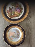 2 sierborden LIMOGES (handgemaakt) 12 cm en 17cm, Antiek en Kunst, Ophalen of Verzenden