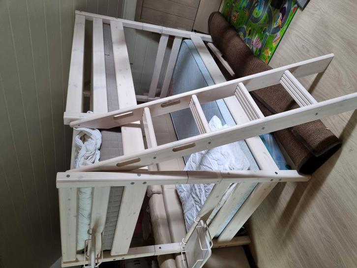 Half hoogslaper FLEXA (met toebehoren), Huis en Inrichting, Slaapkamer | Stapelbedden en Hoogslapers, Zo goed als nieuw, Hoogslaper