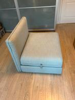 IKEA Vallentuna slaapbank 80x200cm met nieuwe hoezen, Ophalen, Eenpersoons, Blauw, Zo goed als nieuw