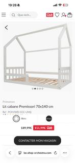 Lit cabane montesorie enfants, Enlèvement, Comme neuf, Matelas