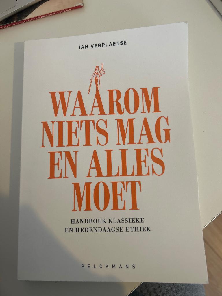 Boek Waarom niets mag en alles moet, Ethiek, Rechten Ugent, Enlèvement ou Envoi, Jan Verplaetse, Alpha, Enseignement supérieur