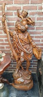 Religie hout groot heilig beeld Sint Christoffel, Ophalen