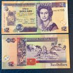Belize - 2 dollar 2014 - Pick 66e - UNC, Postzegels en Munten, Bankbiljetten | Oceanië, Los biljet, Ophalen of Verzenden