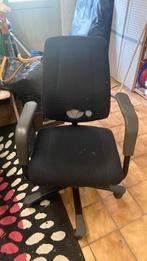 Bureaustoel zwart stof, Huis en Inrichting, Bureaustoelen, Ophalen, Gebruikt, Zwart, Bureaustoel