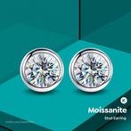 Nieuwe oorstekers 2 krt.,diamanttest positief!, Verzenden, Wit, Nieuw, Met edelsteen