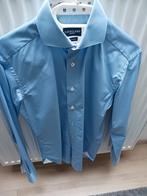 Blauw hemd merk Cavallaro net als nieuw te koop.M 38, Ophalen, Zo goed als nieuw, Blauw