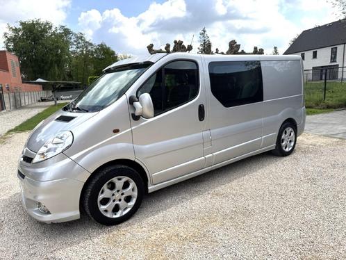 MOOIE OPEL VIVARO 2.5TDI DUBB CAB VERLENGD AIRCO GEKEURD, Auto's, Bestelwagens en Lichte vracht, Bedrijf, Te koop, ABS, Airbags