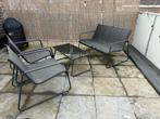 Tuinstel, Tuin en Terras, Ophalen, 4 zitplaatsen, Gebruikt, Aluminium