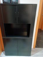 Kast zwart 2-delig, Huis en Inrichting, Ophalen, Zo goed als nieuw