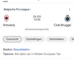 Tickets te koop Royal antwerp vs Club Brugge