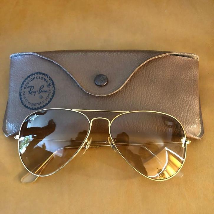 Vintage B&L Ray-Ban Aviator 58mm zonnebril photochromic A1, Handtassen en Accessoires, Zonnebrillen en Brillen | Dames, Gebruikt