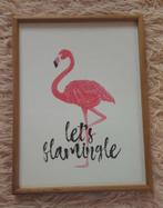 Maison du Monde frame met roze flamingo, Huis en Inrichting, Woonaccessoires | Lijsten, Minder dan 50 cm, Ophalen of Verzenden