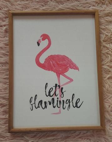 Maison du Monde frame met roze flamingo
