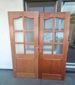 2x houten deuren met glas 201cm x 83cm, Ophalen, Gebruikt, 80 tot 100 cm, Binnendeur