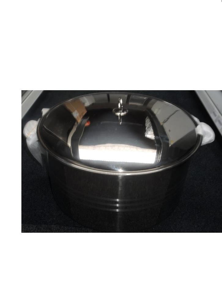 Kookpan 54 L nieuw!, Huis en Inrichting, Keuken | Potten en Pannen, Nieuw, Koekenpan of Braadpan, Inox, Inductieplaat, Keramische plaat