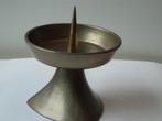 mid-century BRONZEN kaarshouder modernist kandelaar brons, Ophalen of Verzenden, Brons