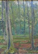 MAURICE PAUL / SOUS-BOIS / OLIEVERF KARTON / 41x32cm / KADER, Antiek en Kunst, Ophalen of Verzenden