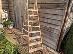 Houten vintage ladder., Doe-het-zelf en Bouw, Ladders en Trappen, Ophalen, Zo goed als nieuw