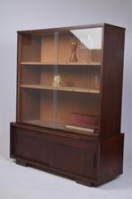 Modernistisch / Art Deco Vitrinekast Kast Eetkamer Glas Hout, Antiek en Kunst, Ophalen