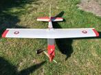 avion aile haute trainer electrique 1m40 gros moteur 14x7 5S, Ophalen, Gebruikt