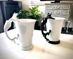 ‍ 2 Sublimes très grands mugs de collection en porcelaine, Tasse(s) et/ou soucoupe(s), Autres styles, Porcelaine, Neuf