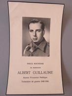 Albert Guillaume Berchem 1919 Politiek Gevangene WO2 1940, Verzenden, Bidprentje