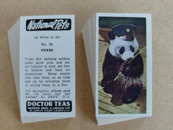 National Pets complete set 50 chromos dieren 1961, Enlèvement ou Envoi, 1960 à 1980, Animal, Photo