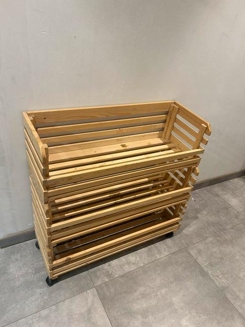 Houten rekje, Huis en Inrichting, Woonaccessoires | Krantenbakken en Lectuurbakken, Zo goed als nieuw, Ophalen