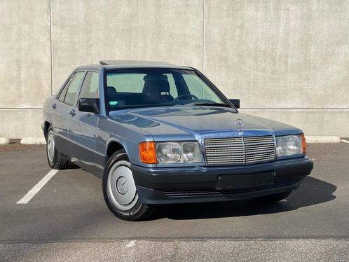Mercedes 190E, Auto's, Mercedes-Benz, Particulier, 190-Serie, ABS, Benzine, Euro 2, Berline, 4 deurs, Automaat, Blauw, Blauw, Leder en Stof