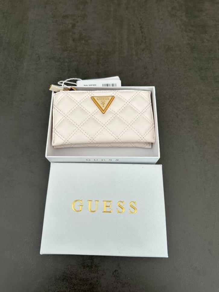 Porte-monnaie Guess Similicuir Blanc - NEUF, Handtassen en Accessoires, Portemonnees, Nieuw, Guess, Wit, Leder, Ophalen of Verzenden