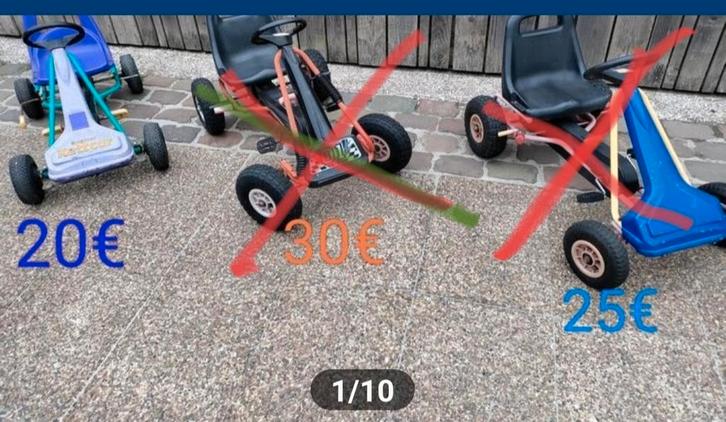 Gocarts/ go cart/go carts, Kinderen en Baby's, Speelgoed | Buiten | Skelters, Zo goed als nieuw, Ophalen