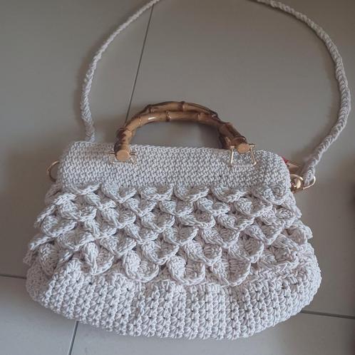 Unieke handgemaakte handtassen, Handtassen en Accessoires, Tassen | Damestassen, Nieuw, Beige, Ophalen