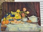 huile sur toile nature morte signe j lebon, Antiek en Kunst, Kunst | Schilderijen | Klassiek, Ophalen of Verzenden